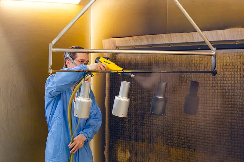 порошковая покраска светильников ручной работы