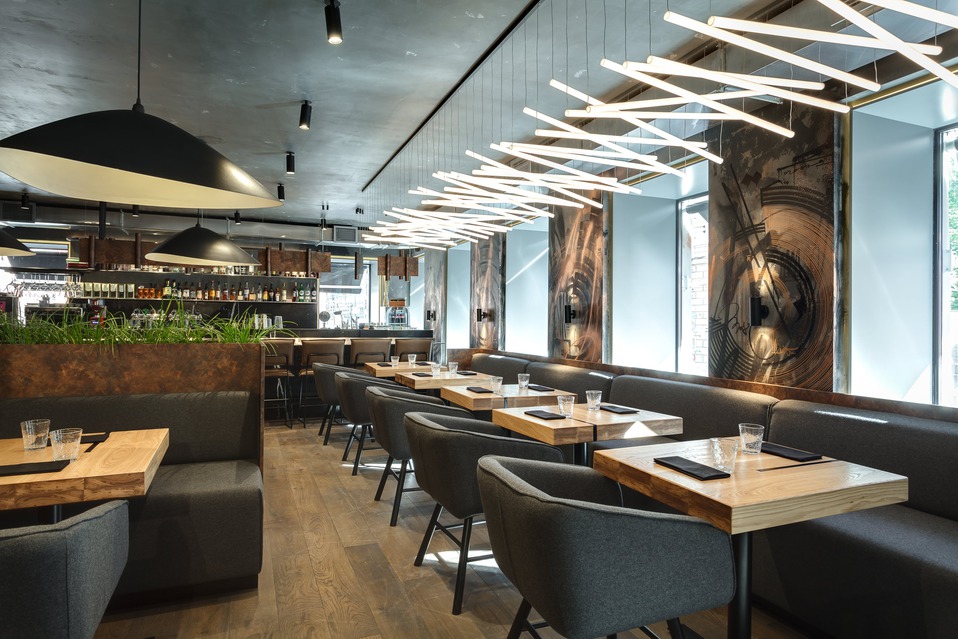 освещение на заказ для ресторана СПб