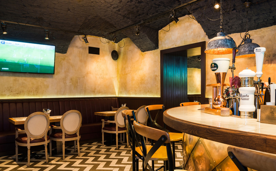 подсветка на заказ изготовленная для ресторана СПб